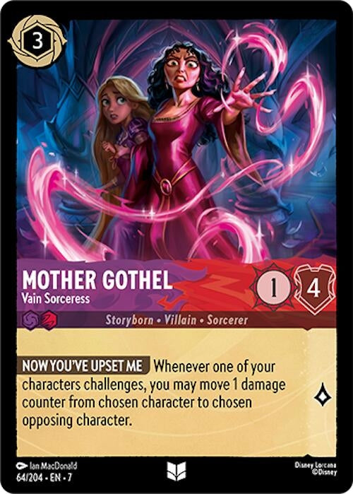Image for Mother Gothel - Vain Sorceress (64/204) (7) - Disney Lorcana