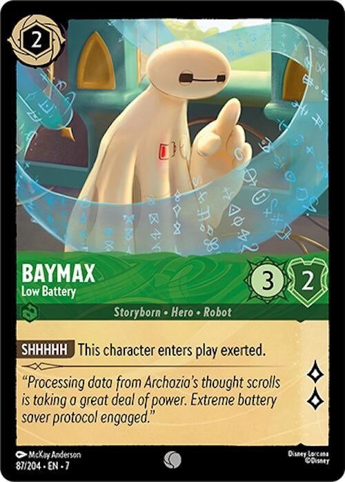 Image for Baymax - Low Battery (87/204) (7) - Disney Lorcana