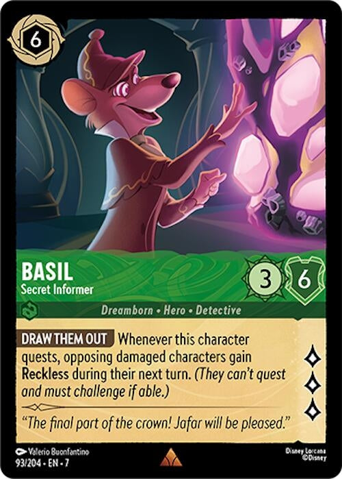 Image for Basil - Secret Informer (93/204) (7) - Disney Lorcana