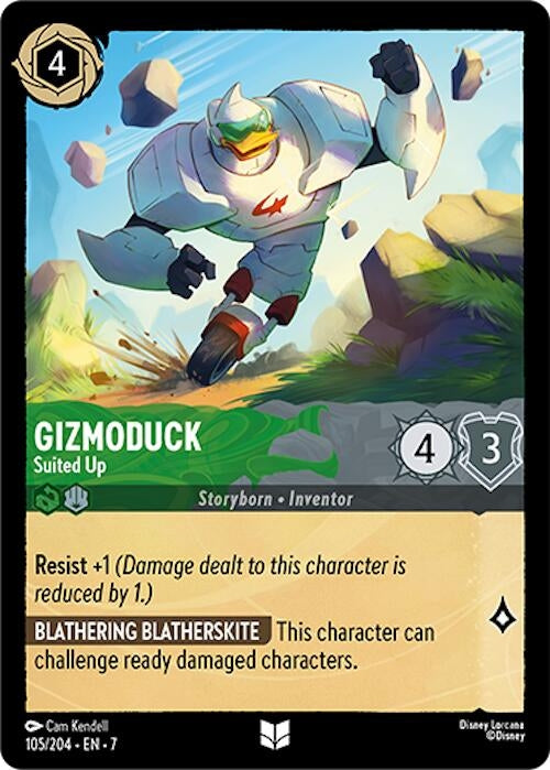 Image for Gizmoduck - Suited Up (105/204) (7) - Disney Lorcana
