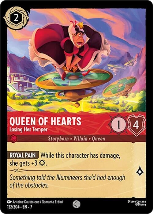 Image for Queen of Hearts - Losing Her Temper (122/204) (7) - Disney Lorcana