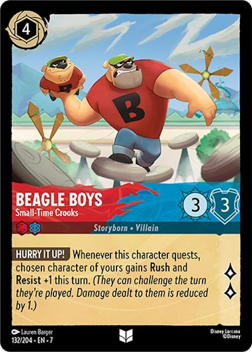 Image for Beagle Boys - Small-Time Crooks (132/204) (7) - Disney Lorcana