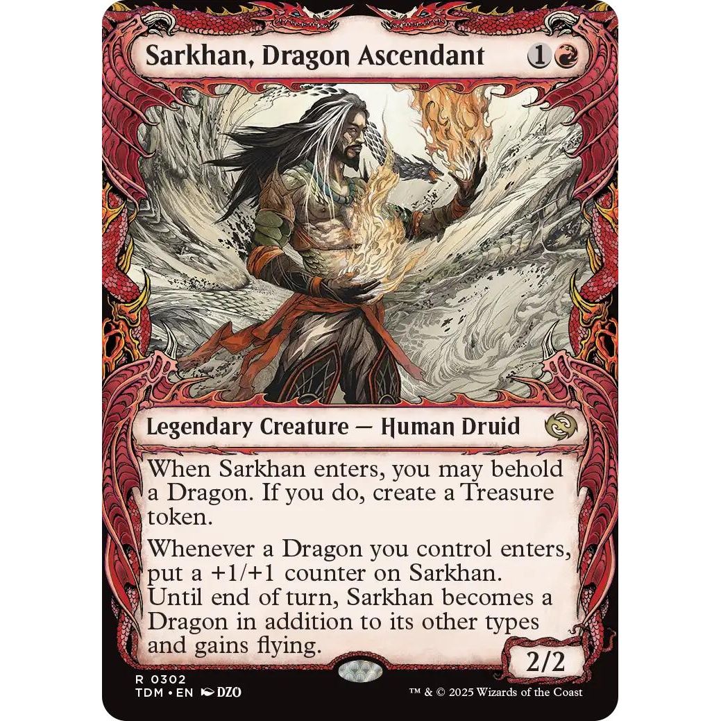 Image for Sarkhan, Dragon Ascendant (0302) (Showcase) (302) (TDM) - Magic: The Gathering