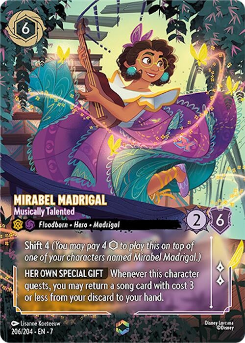 Image for Mirabel Madrigal - Musically Talented (Enchanted) (206/204) (7) - Disney Lorcana