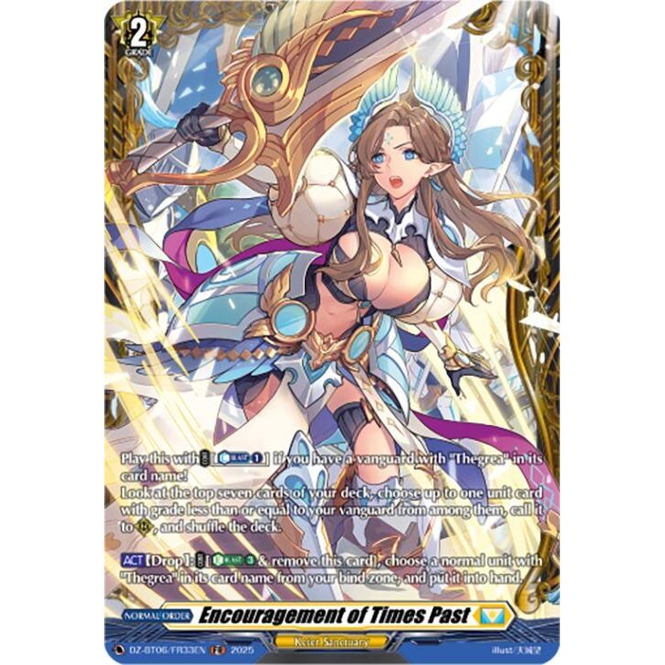 Image for Encouragement of Times Past (FR) (DZ-BT06/FR33EN) (DZ-BT06) - Cardfight Vanguard