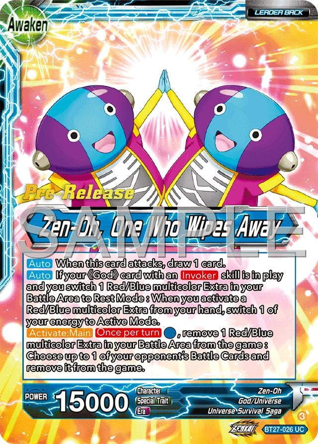 Image for Zen-Oh // Zen-Oh, One Who Wipes Away (BT27-026) (BT27_PR) - Dragon Ball Super: Masters