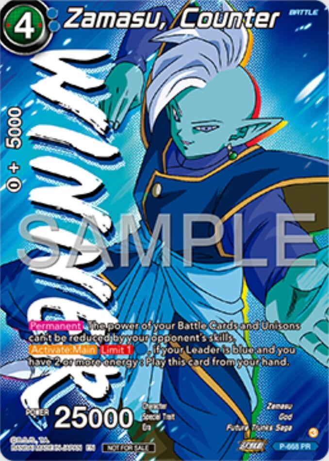 Image for Zamasu, Counter (Zenkai Series Tournament Pack Vol.11) (Winner) (P-668) (TPR) - Dragon Ball Super: Masters