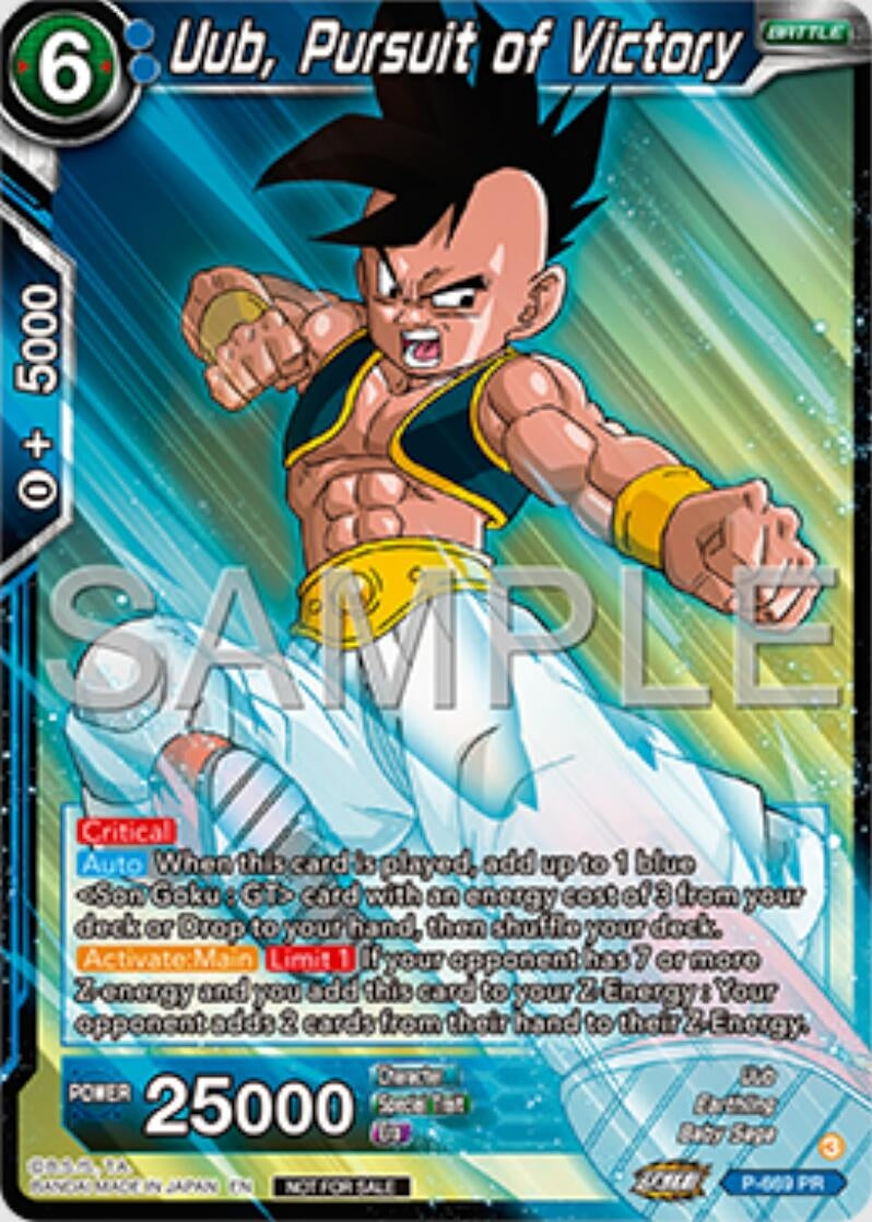 Image for Uub, Pursuit of Victory (Zenkai Series Tournament Pack Vol.11) (P-669) (TPR) - Dragon Ball Super: Masters