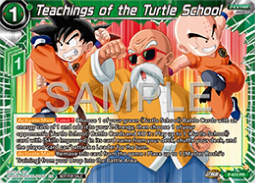 Image for Teachings of the Turtle School (Zenkai Series Tournament Pack Vol.11) (P-670) (TPR) - Dragon Ball Super: Masters