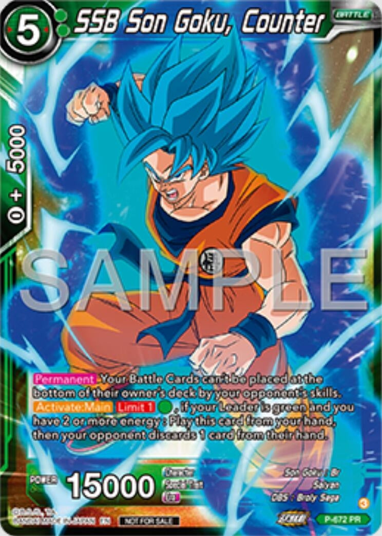 Image for SSB Son Goku, Counter (Zenkai Series Tournament Pack Vol.11) (P-672) (TPR) - Dragon Ball Super: Masters
