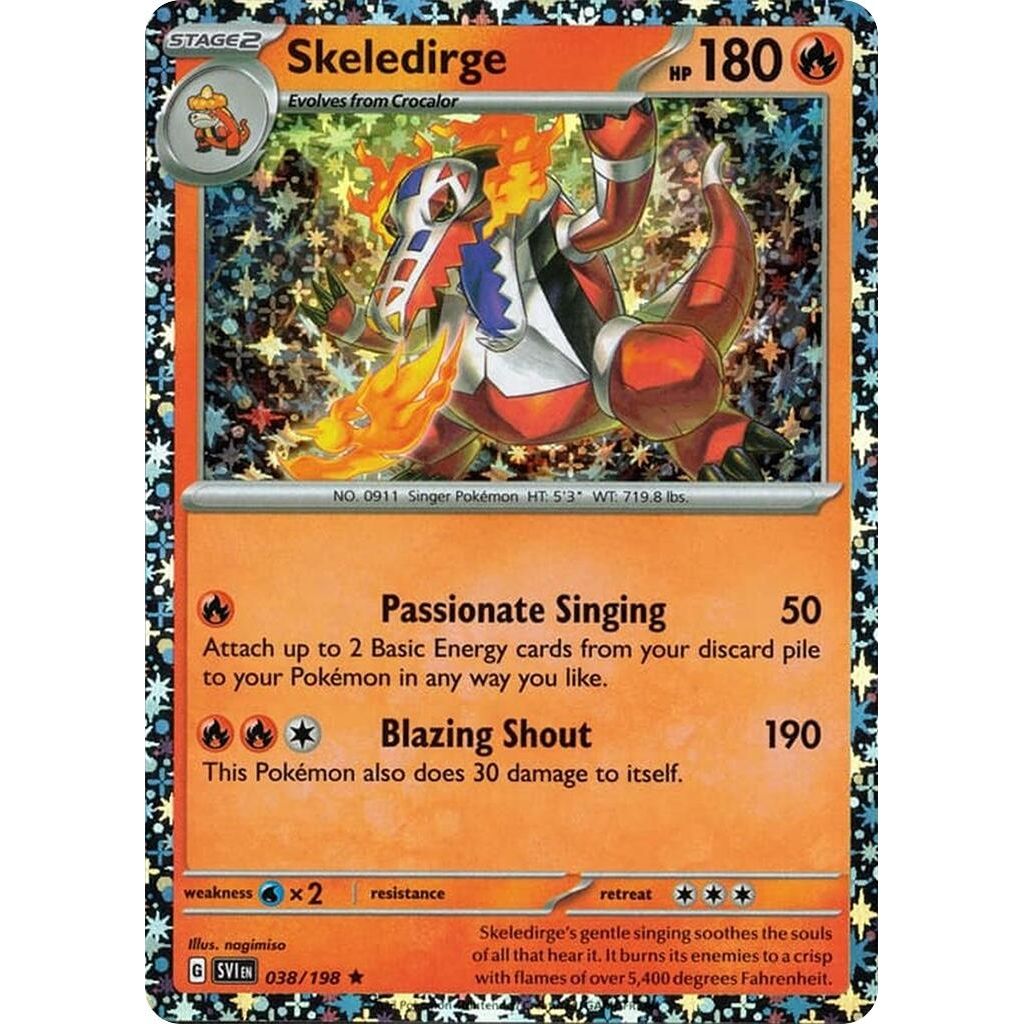 Image for Skeledirge - 038/198 (Sparkle Holo) (038/198) (MCAP) - Pokemon