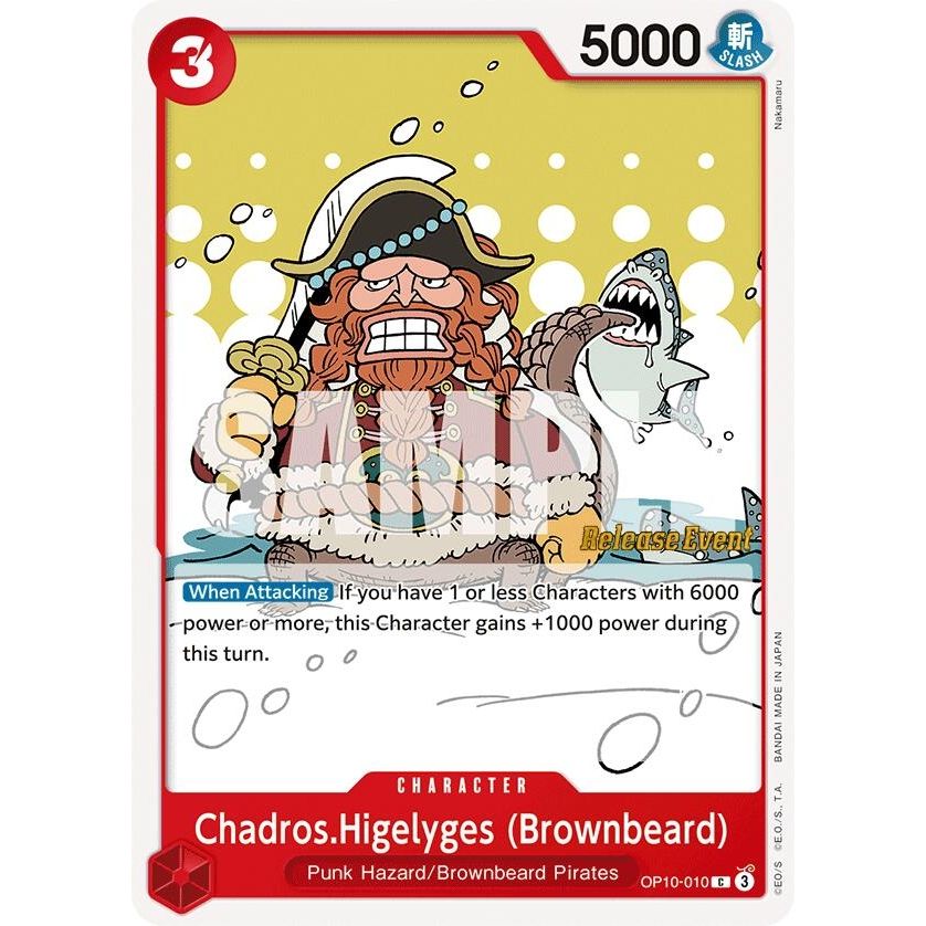 Image for Chadros.Higelyges (Brownbeard) (OP10-010) (OP10 RE) - One Piece Card Game