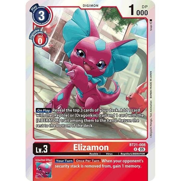 Image for Elizamon (BT21-008 R) (BT21) - Digimon Card Game