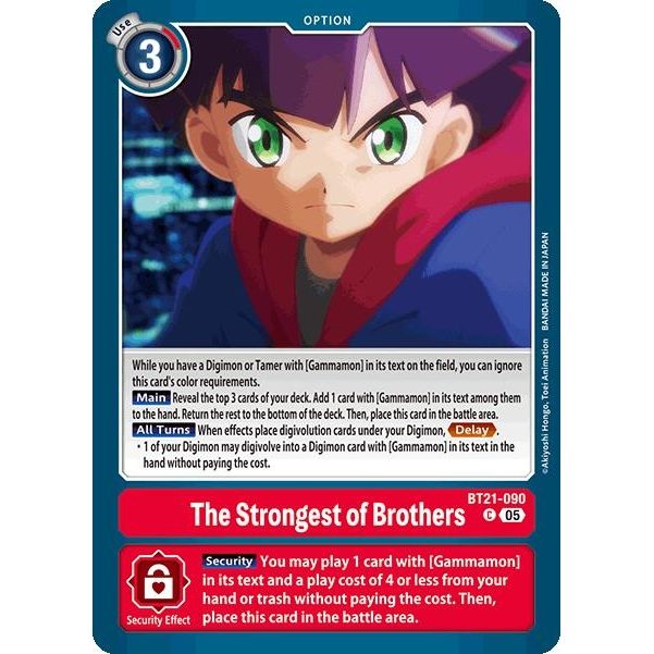 Image for The Strongest of Brothers (BT21-090 C) (BT21) - Digimon Card Game