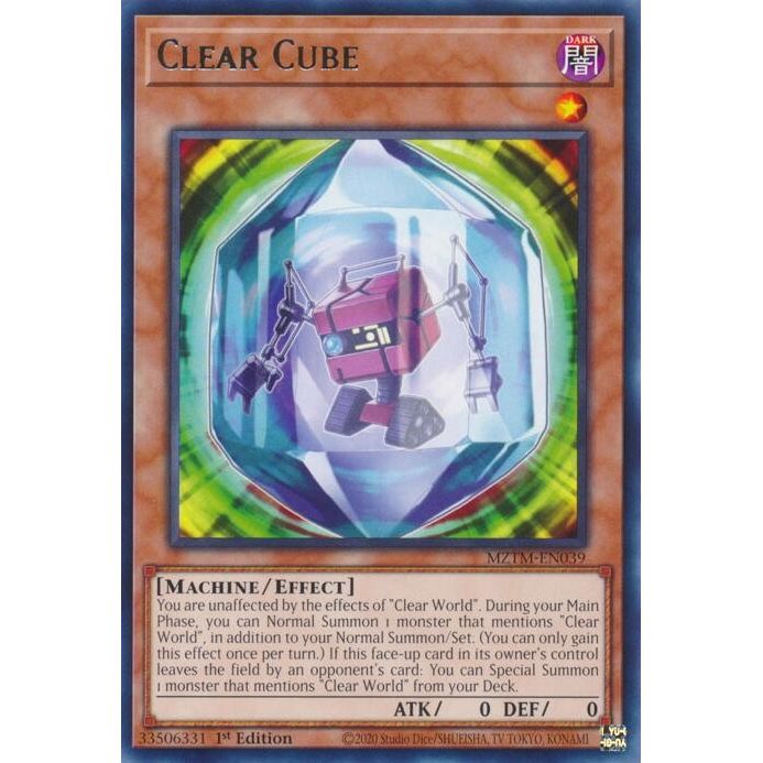 Image for Clear Cube (MZTM-EN039) (MZTM) - YuGiOh