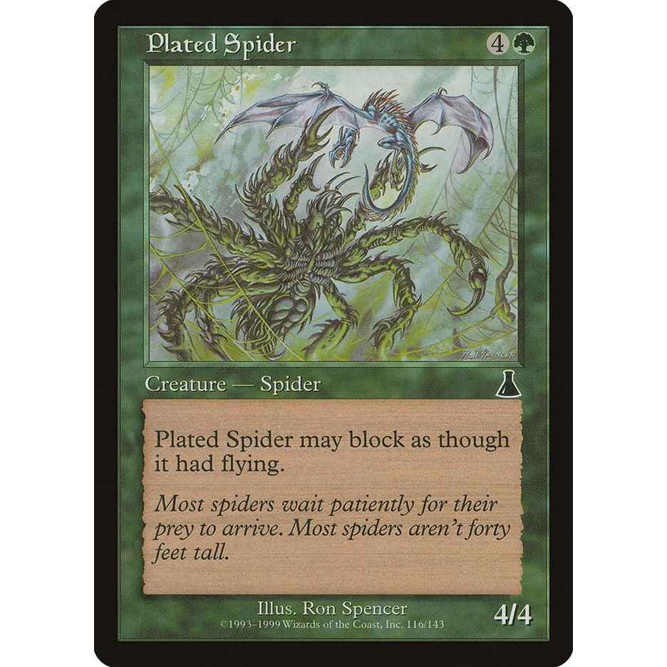 Image for Plated Spider (116) (UDS) - Magic: The Gathering