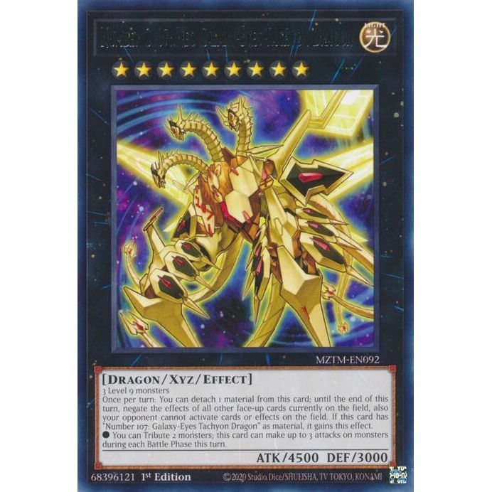 Image for Number C107: Neo Galaxy-Eyes Tachyon Dragon (MZTM-EN092) (MZTM) - YuGiOh