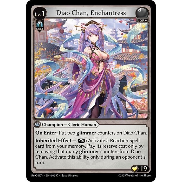 Image for Diao Chan, Enchantress (002) (IDLCRS) - Grand Archive TCG