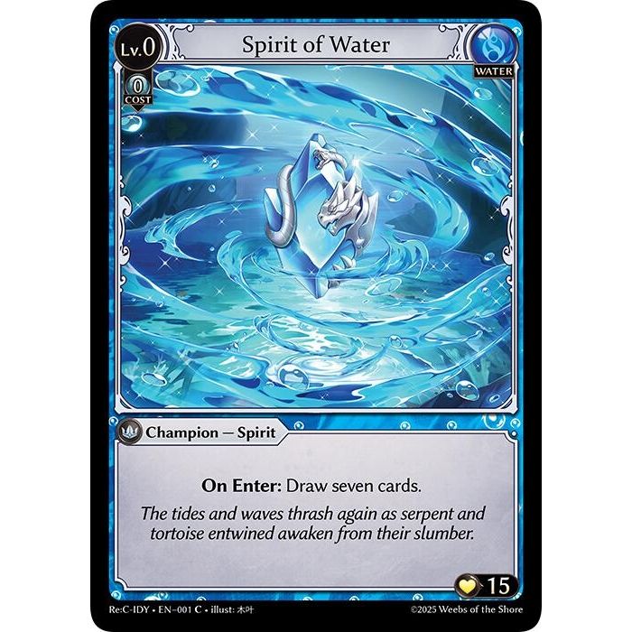 Image for Spirit of Water (001) (IDLCRS) - Grand Archive TCG