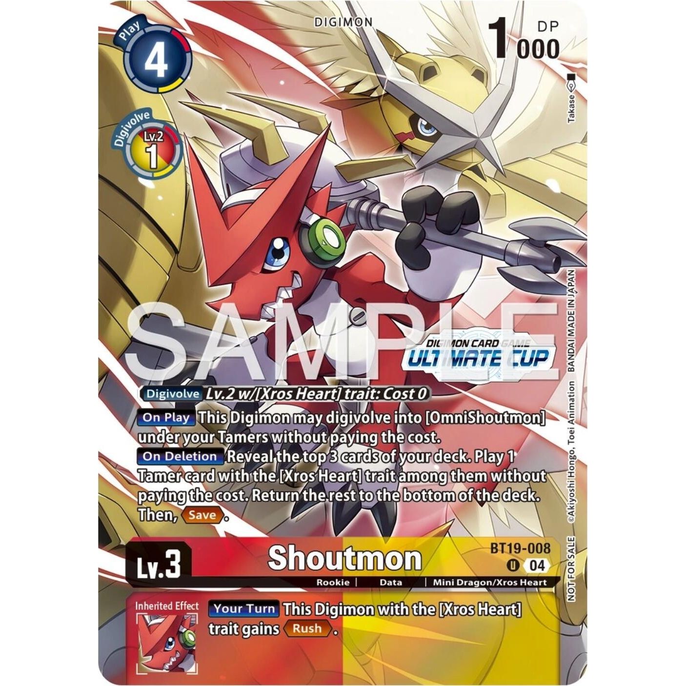 Image for Shoutmon (Ultimate Cup 25-26 Season 1) (BT19-008 U) (BT19-20) - Digimon Card Game