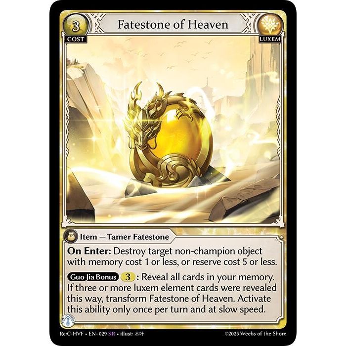 Image for Fatestone of Heaven (029) (HVNFV) - Grand Archive TCG