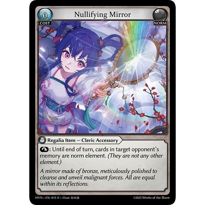 Image for Nullifying Mirror (015) (HVN) - Grand Archive TCG