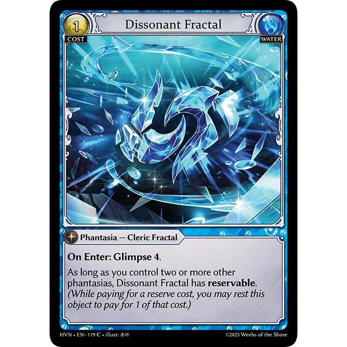 Image for Dissonant Fractal (119) (HVN) - Grand Archive TCG