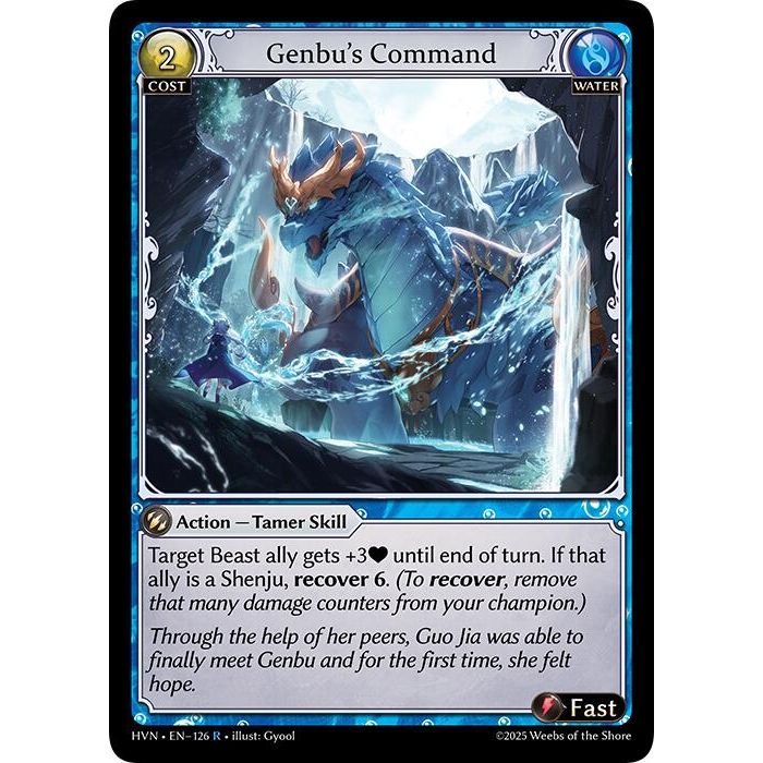 Image for Genbu's Command (126) (HVN) - Grand Archive TCG