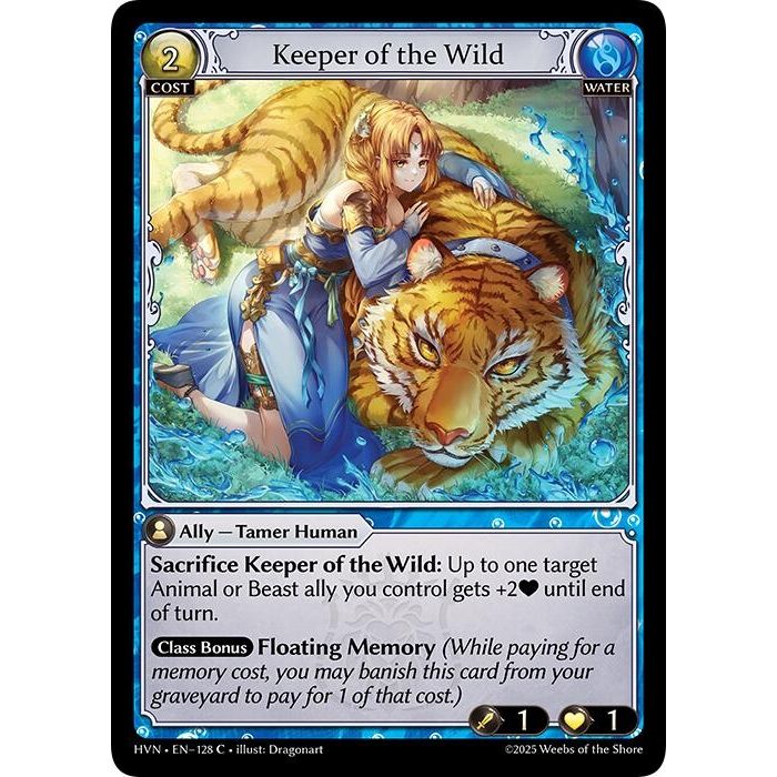 Image for Keeper of the Wild (128) (HVN) - Grand Archive TCG