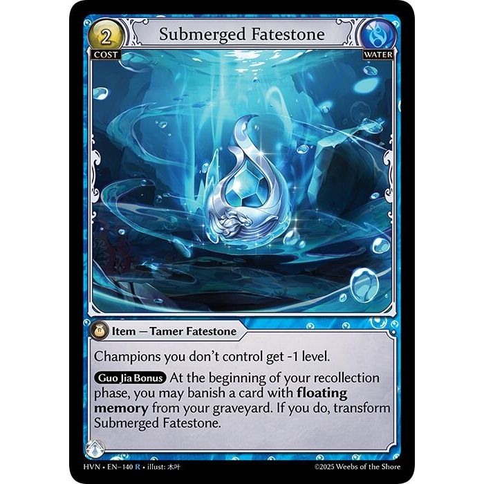 Image for Submerged Fatestone // Commanding Sea Titan (140) (HVN) - Grand Archive TCG