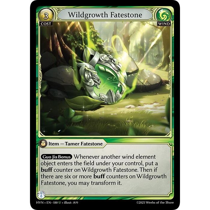 Image for Wildgrowth Fatestone // Elder Mandrill (180) (HVN) - Grand Archive TCG