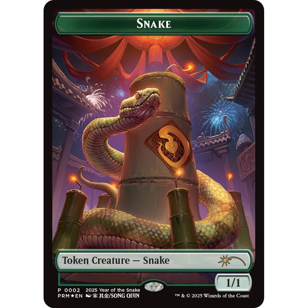 Image for Snake Token (Year of the Snake 2025) (2) (SSP) - Magic: The Gathering