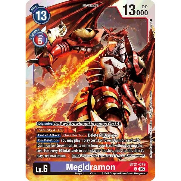 Image for Megidramon (BT21-079 R) (BT21) - Digimon Card Game