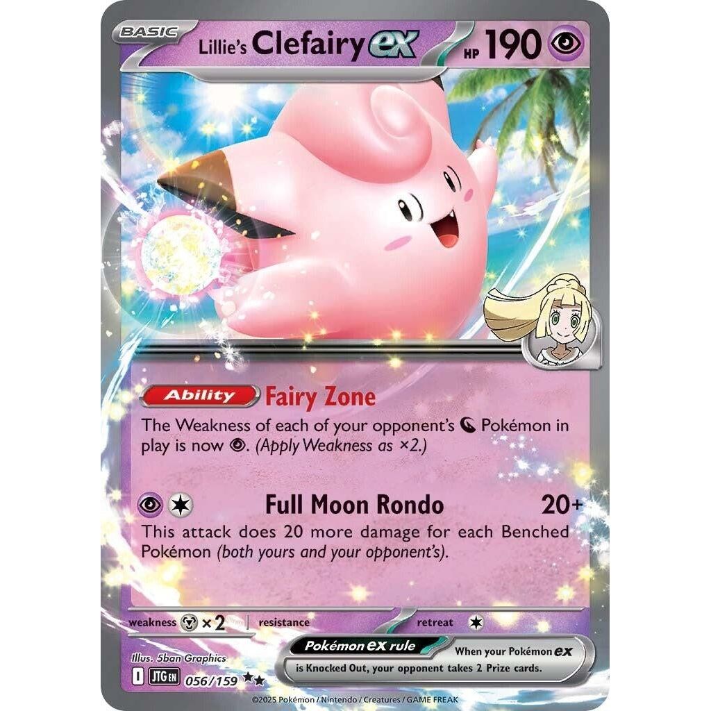 Image for Lillie's Clefairy ex (056/159) (JTG) - Pokemon