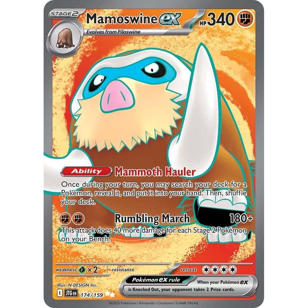 Image for Mamoswine ex (174/159) (JTG) - Pokemon