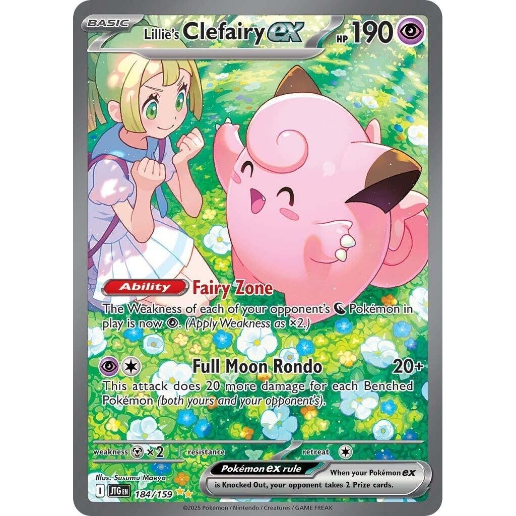 Image for Lillie's Clefairy ex (184/159) (JTG) - Pokemon