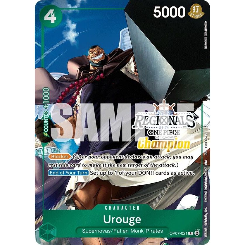 Image for Urouge (Regional Champion Card Set 2025 Vol.1) (OP07-021) (OP-PR) - One Piece Card Game