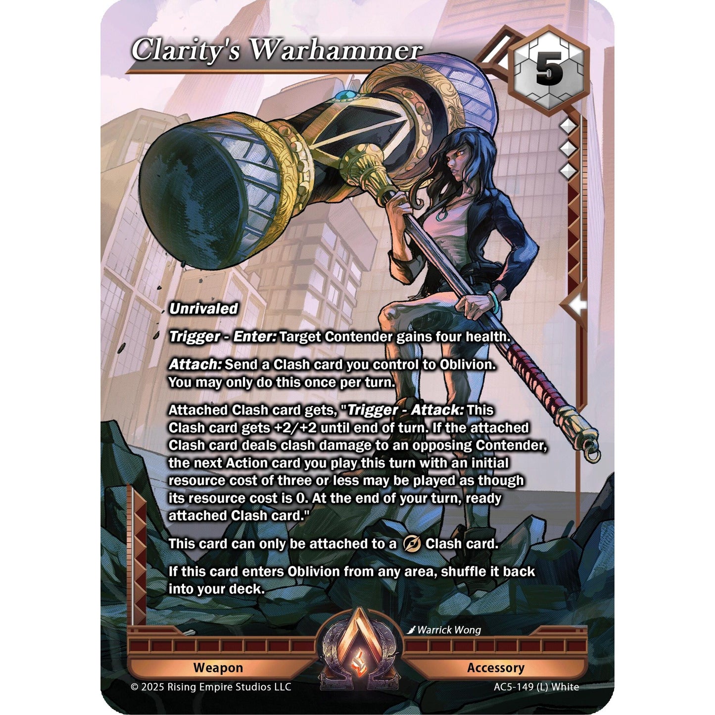 Image for Clarity's Warhammer (AC5-149) (AC5) - Alpha Clash