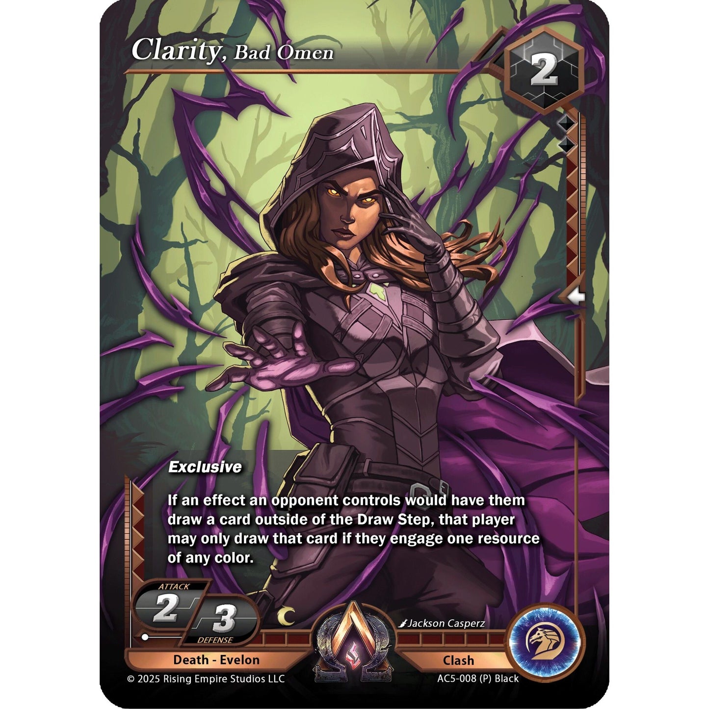 Image for Clarity, Bad Omen (Team Covenant Promo) (AC5-008) (AC5) - Alpha Clash