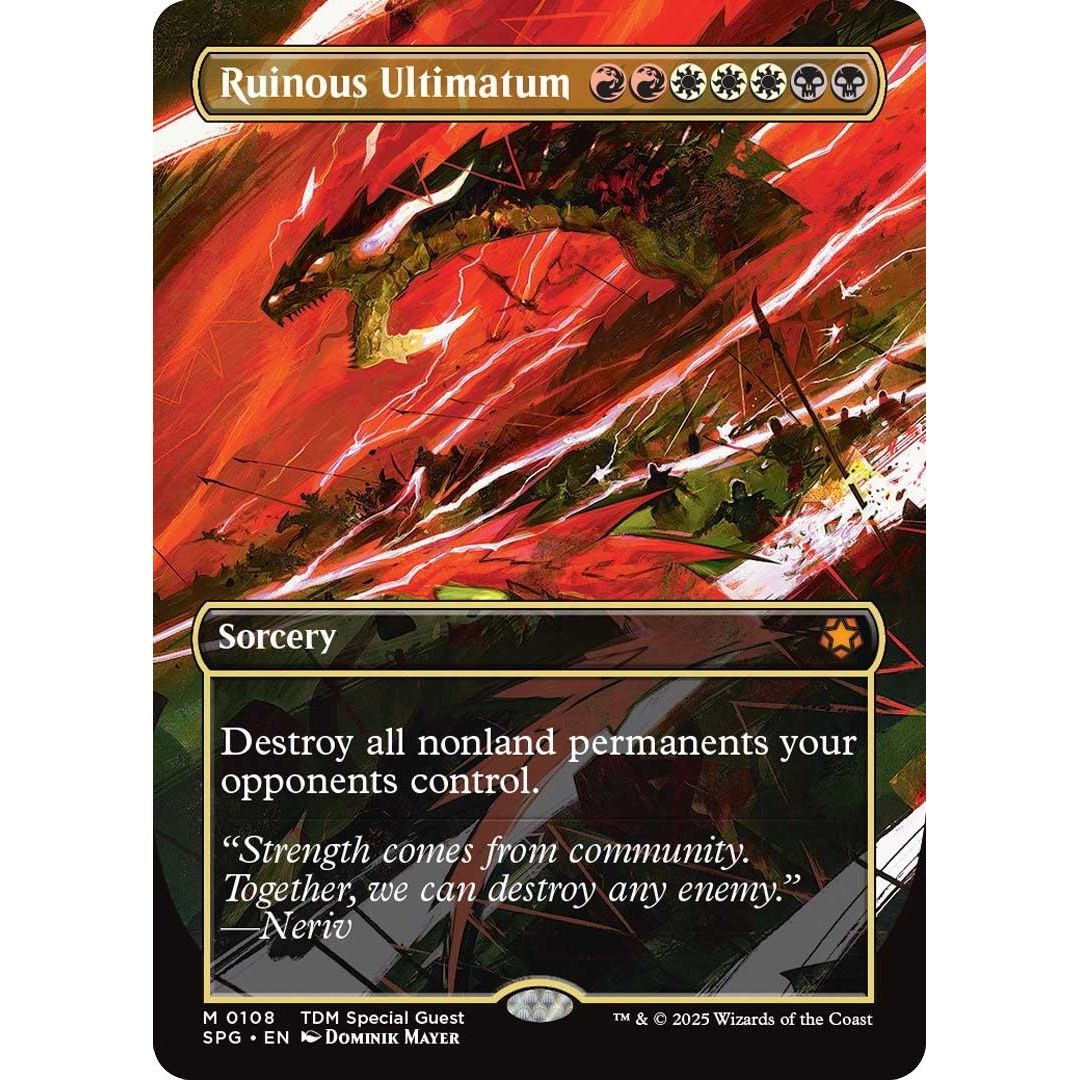Image for Ruinous Ultimatum (Borderless) (108) (SPG) - Magic: The Gathering