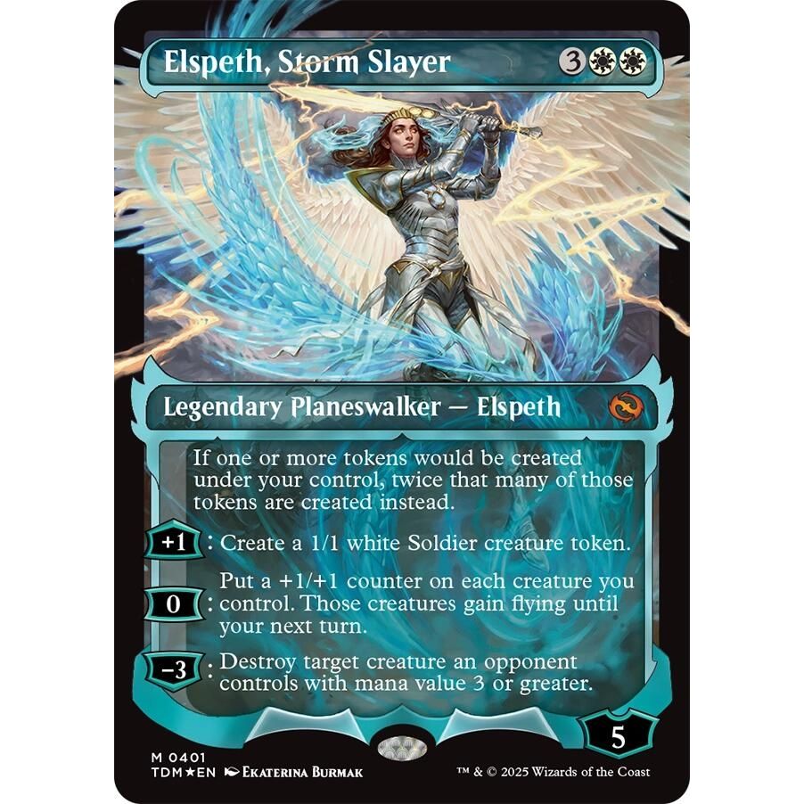 Image for Elspeth, Storm Slayer (Showcase) (401) (TDM) - Magic: The Gathering