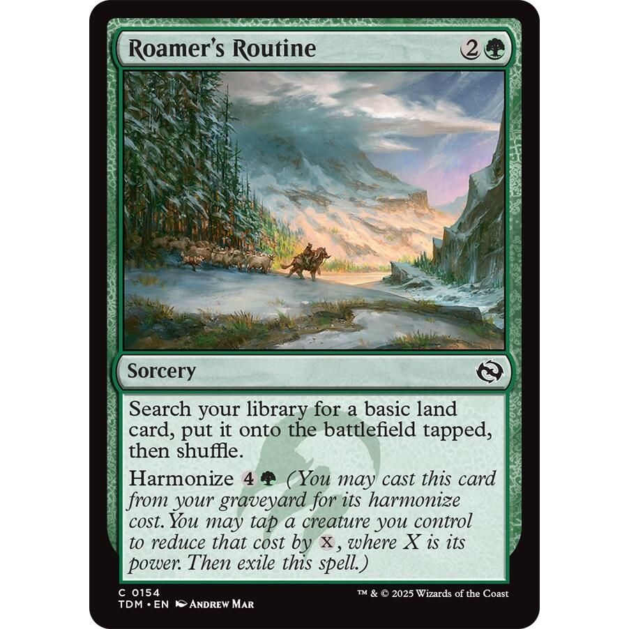 Image for Roamer's Routine (154) (TDM) - Magic: The Gathering