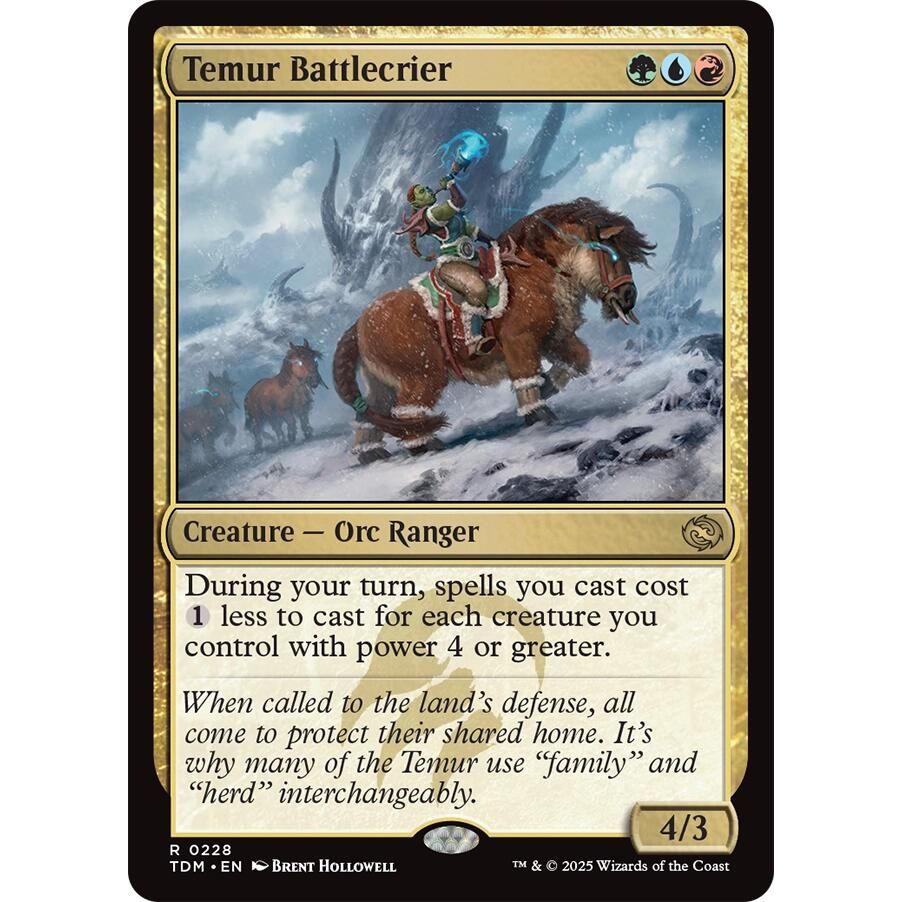 Image for Temur Battlecrier (228) (TDM) - Magic: The Gathering