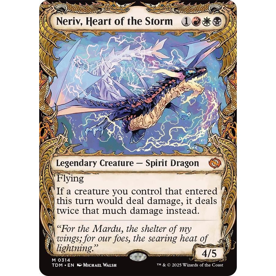 Image for Neriv, Heart of the Storm (Showcase) (314) (TDM) - Magic: The Gathering