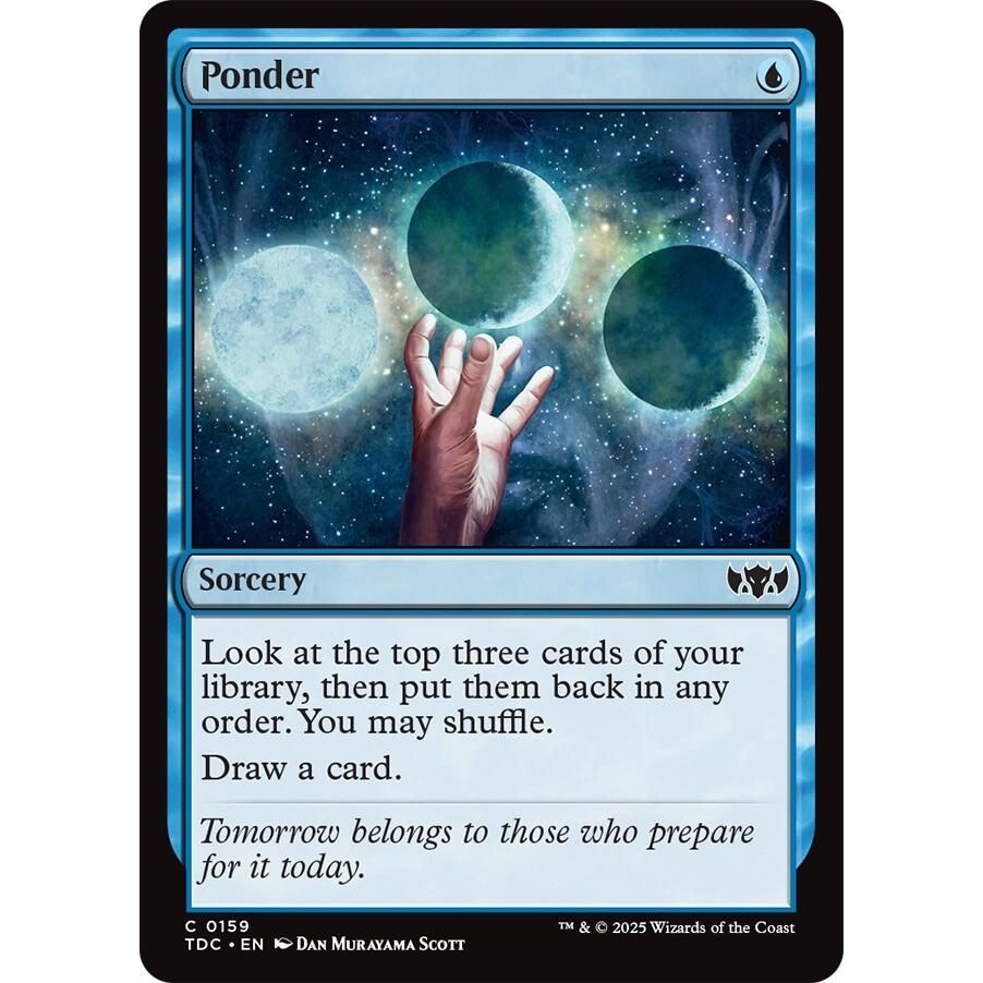 Image for Ponder (159) (TDC) - Magic: The Gathering