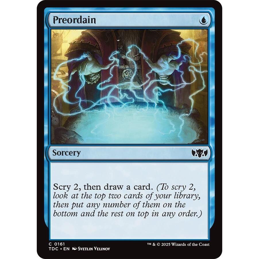 Image for Preordain (161) (TDC) - Magic: The Gathering