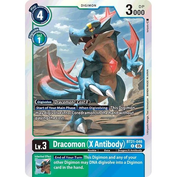Image for Dracomon (X Antibody) (BT21-046 R) (BT21) - Digimon Card Game