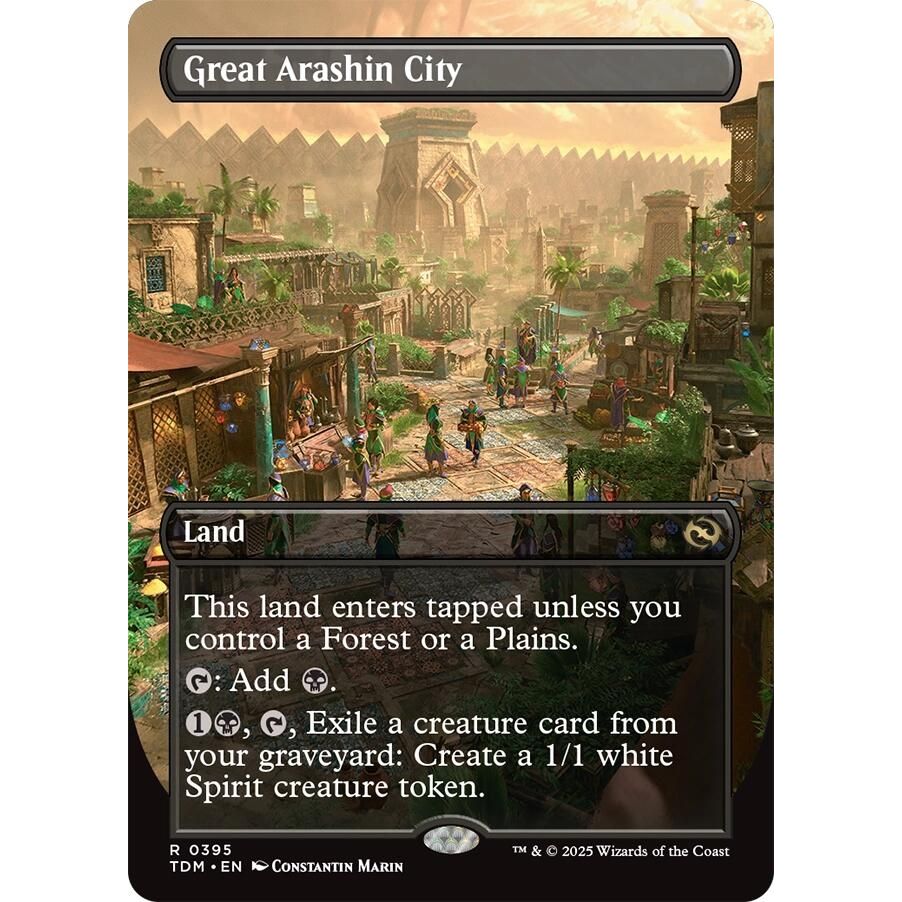 Image for Great Arashin City (Borderless) (395) (TDM) - Magic: The Gathering