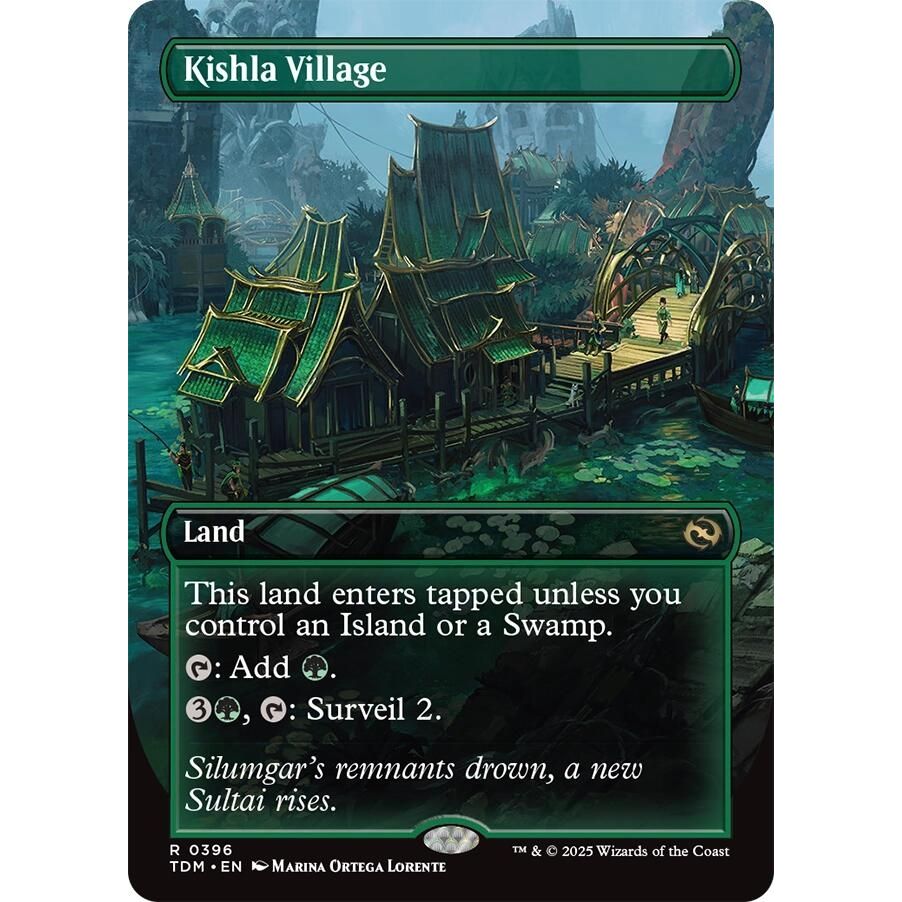 Image for Kishla Village (Borderless) (396) (TDM) - Magic: The Gathering