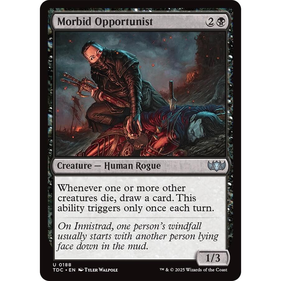 Image for Morbid Opportunist (188) (TDC) - Magic: The Gathering